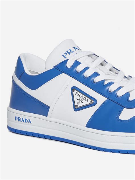 turquoise prada sneakers|Prada downtown sneakers.